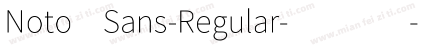 Noto Sans-Regular-6427字体转换